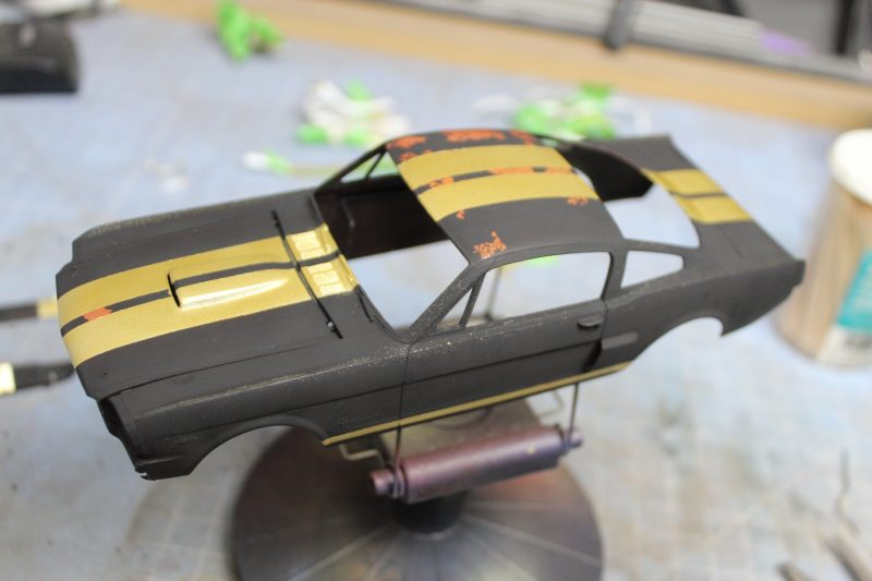 Removed The Tape From The Mustang Scale Model