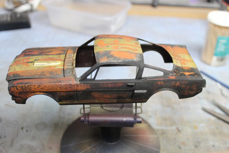 Removing The Paint To Reveal The Rust