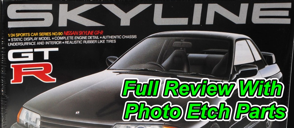Tamiya 124th Scale Skyline GTR R32 Video Review With Photo Etch