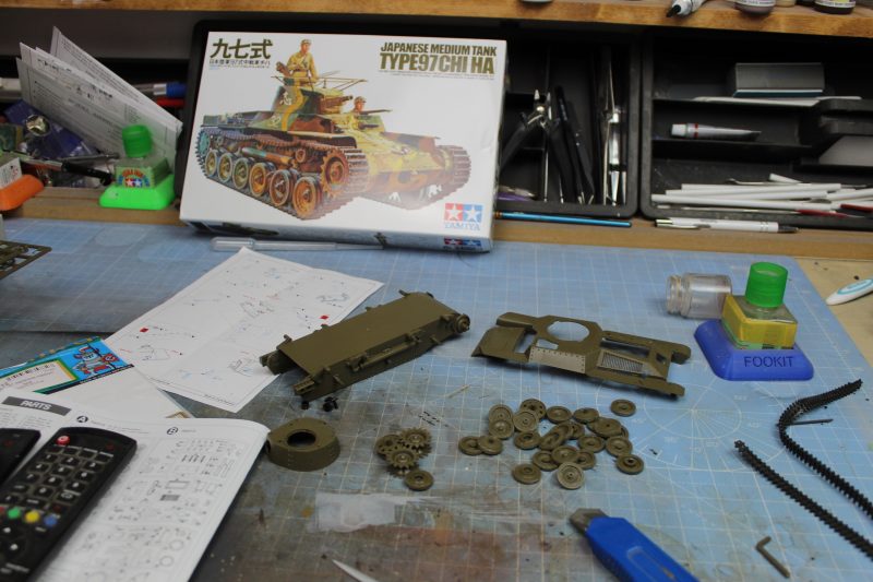 Made A Start On The Type 97 Tank From Tamiya