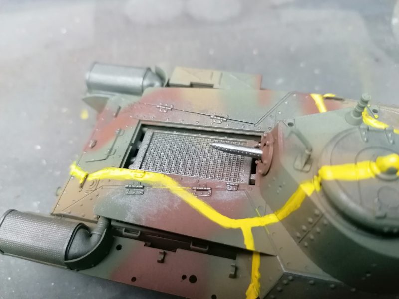 Close up On The Rear Of The Type 97 Model Tank Kit