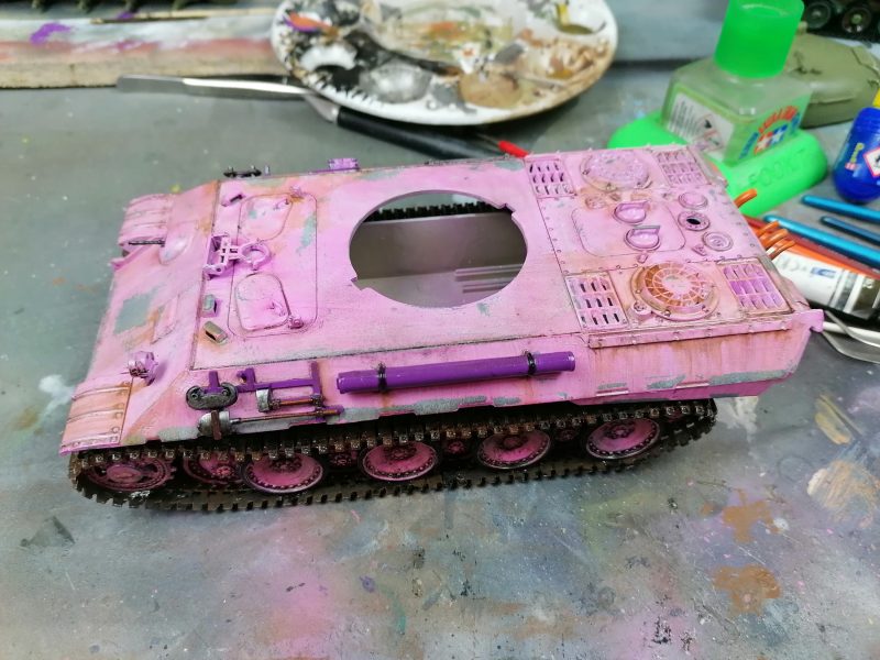 Rust Wash Applied The Panther Tank