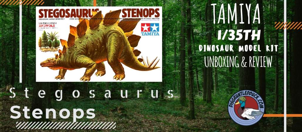 Tamiya 135th Stegosaurus Stenops Unboxing and Review Video